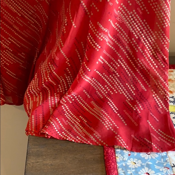 True Beauty by Emme Red Flouncy Skirt - Picture 2 of 11